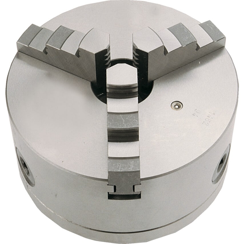 003244 250mm 3-Jaw Cast Iron Chuck 6 Taper Mount