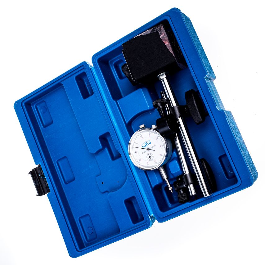 0-10mm Dial Test Indicator DTI & Magnetic Stand Holder Clock Gauge TDC