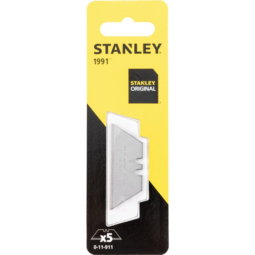 0-11-911 (1991B) Normal-duty Knife Blades, Card of 5