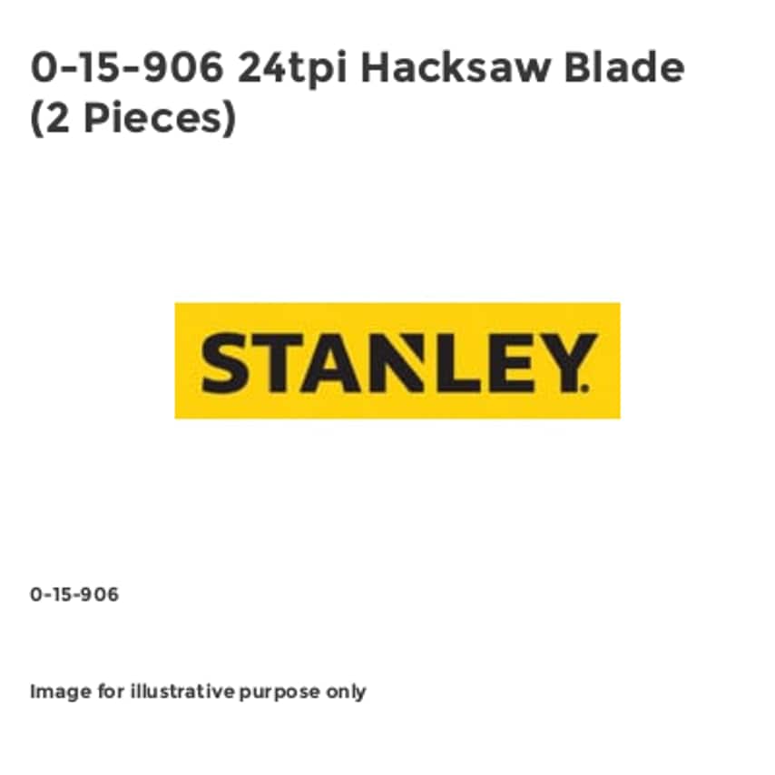 0-15-906 24tpi Hacksaw Blade (2 Pieces)
