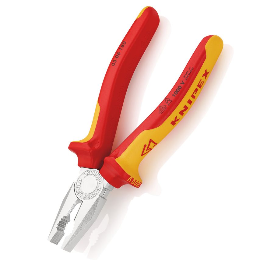 0306180SB Combination Pliers Insulated VDE 1000V 180mm