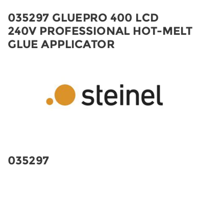 035297 Gluepro 400 LCD 240V Professional Hot-melt Glue Applicator