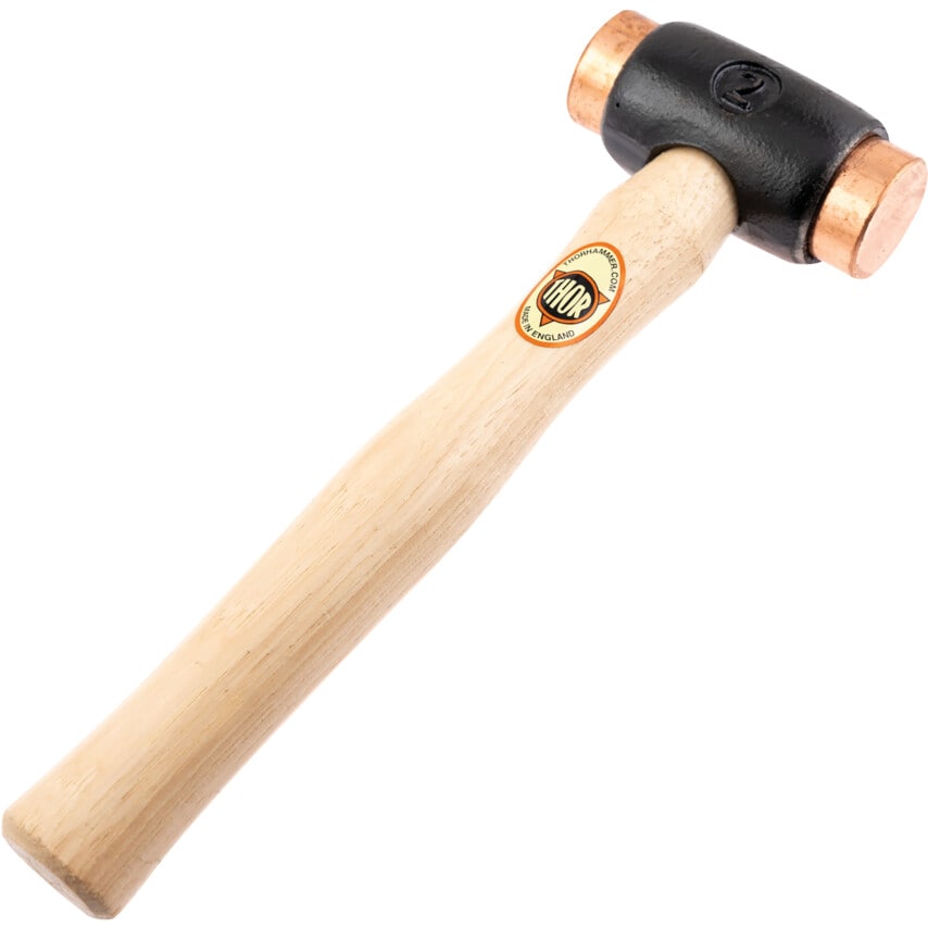 04-312 38mm Copper Soft Faced Hammer with Wood Handle