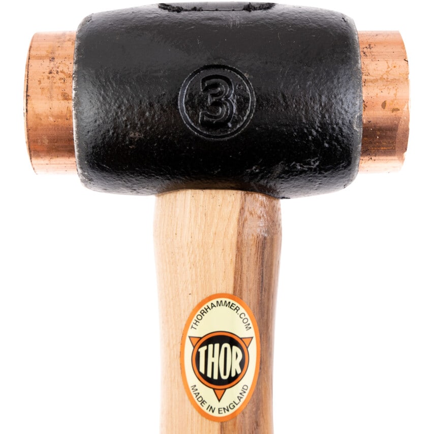 04-314 44mm Copper Soft Faced Hammer with Wood Handle