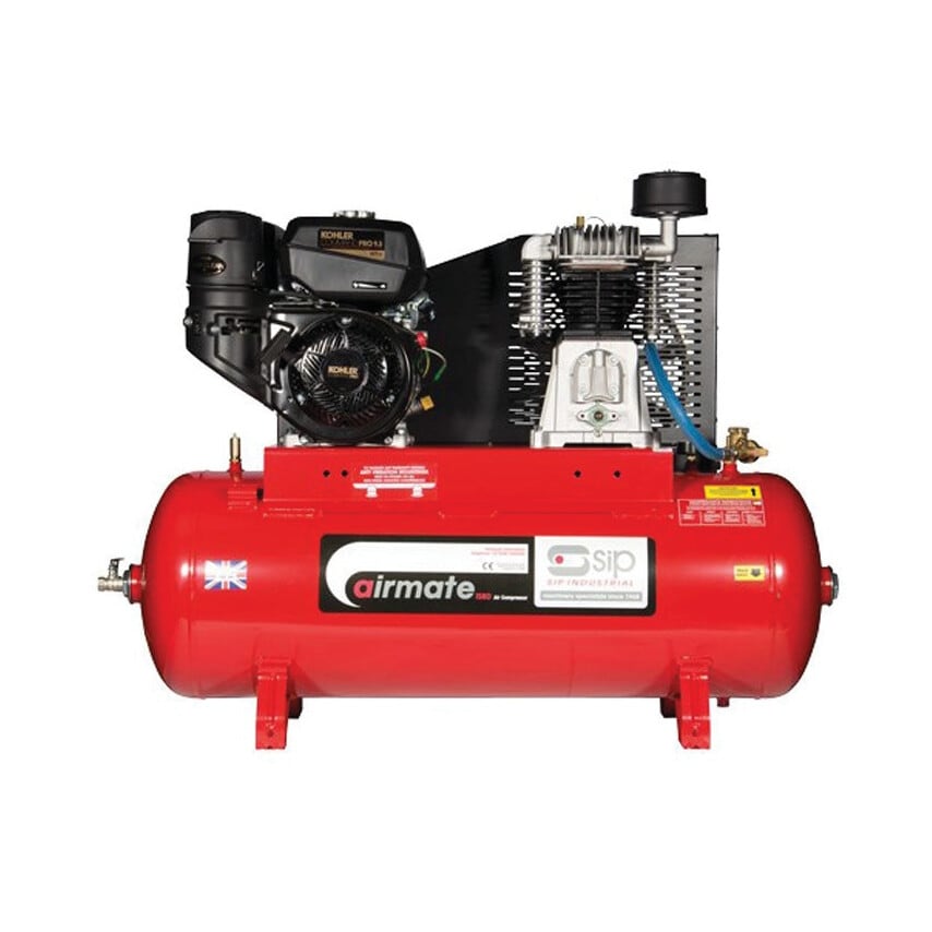04331 ISKP7/150-ES 7HP Super Petrol Compressor with 150LITRE Air Receiver