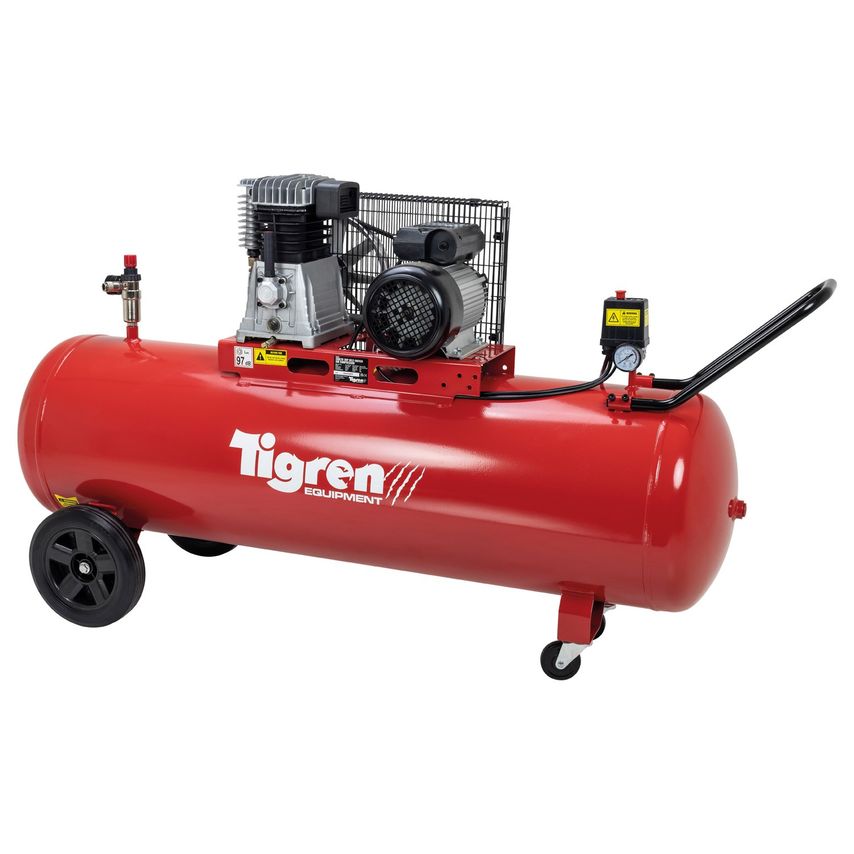 04394 200 Litre 3HP Belt-Driven Compressor