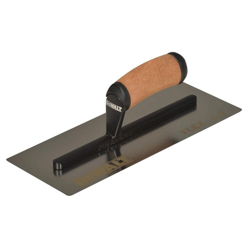 0.5mm FLEX Stainless Steel Flat Trowel, Leather Handle 12in DDW2981