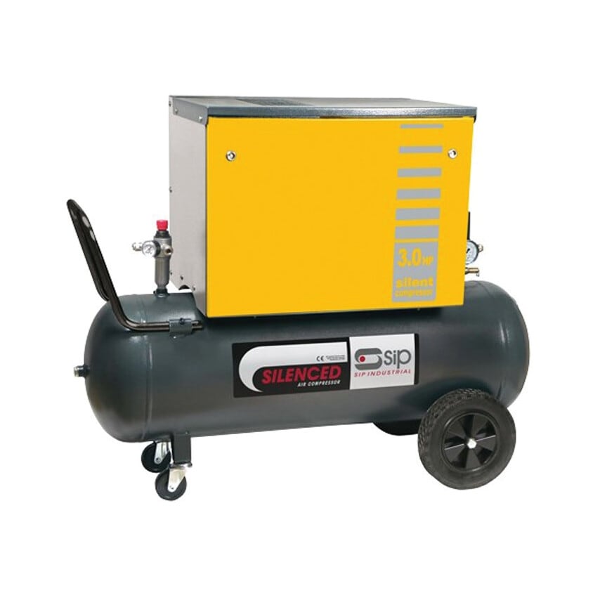 06219 Airmate B3800/3M/100 3HP, 100 Litre Mobile Silenced Piston Compressor 230V (16A)