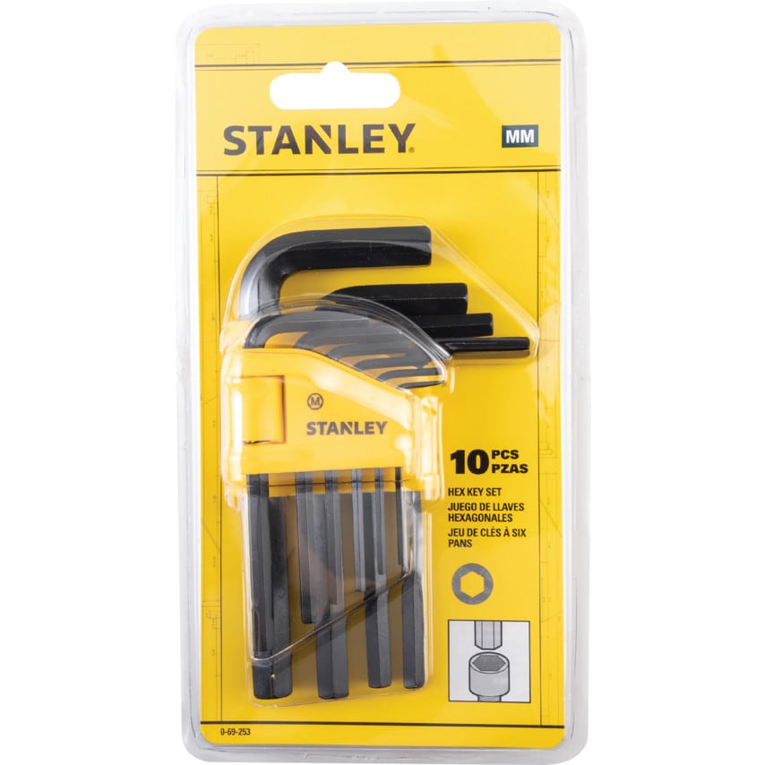 0-69-253 Hexagon Wrench Set 10 Piece