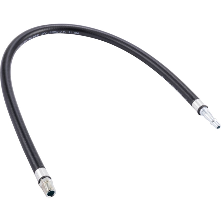 0.6m Anti Whip Hose, Fitted with Standard Adapter & 1/4 NPT Male Thread