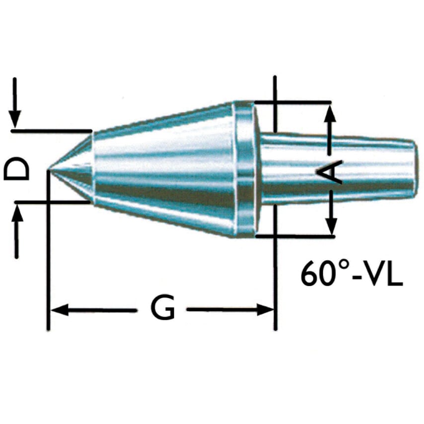 070721 614-00 4MT 60Degrees Extended Insert