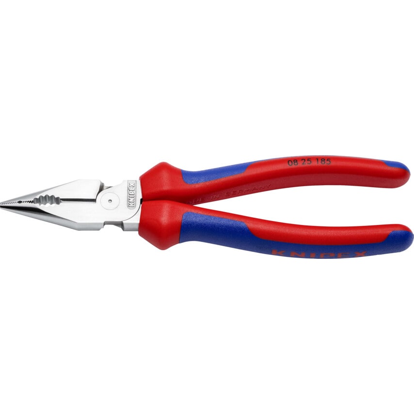 08 25 185 Needle-Nose Combo Pliers Chrome-Plated 185MM (PK-6)