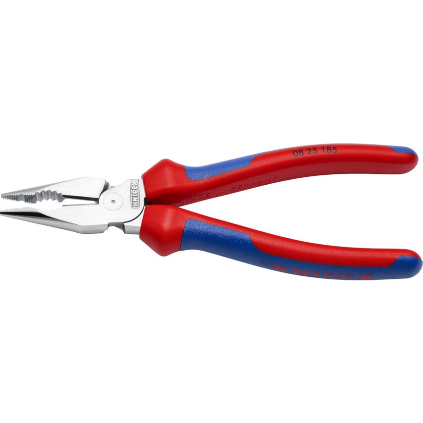 08 25 185 Needle-Nose Combo Pliers Chrome-Plated 185MM (PK-6)