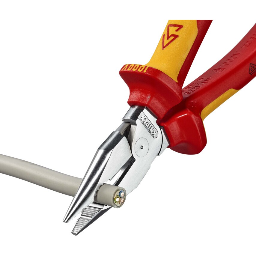 08 26 185 Needle-Nose Combo Pliers Insulated 185 mm