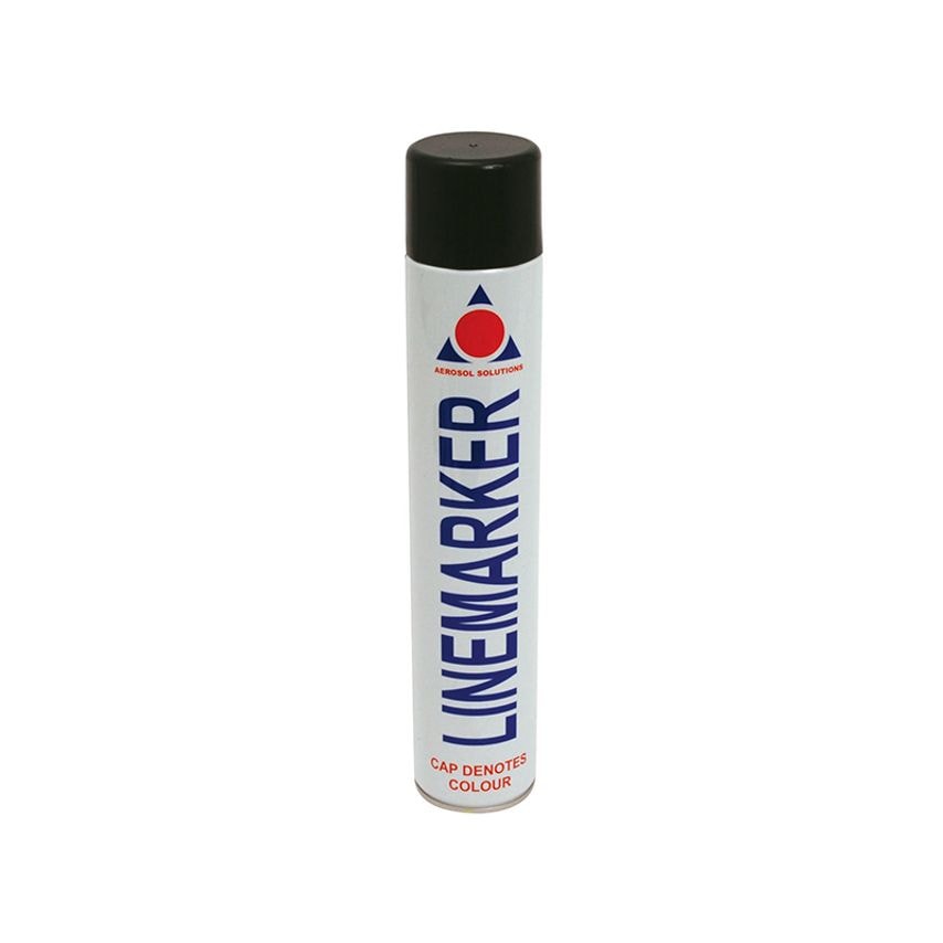 0906 Line Marking Spray Paint Black 750ml AERLMPBK