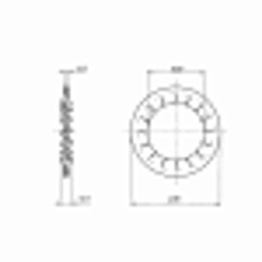 1000-000103-0000000 Knurled Ring, Pack of 100