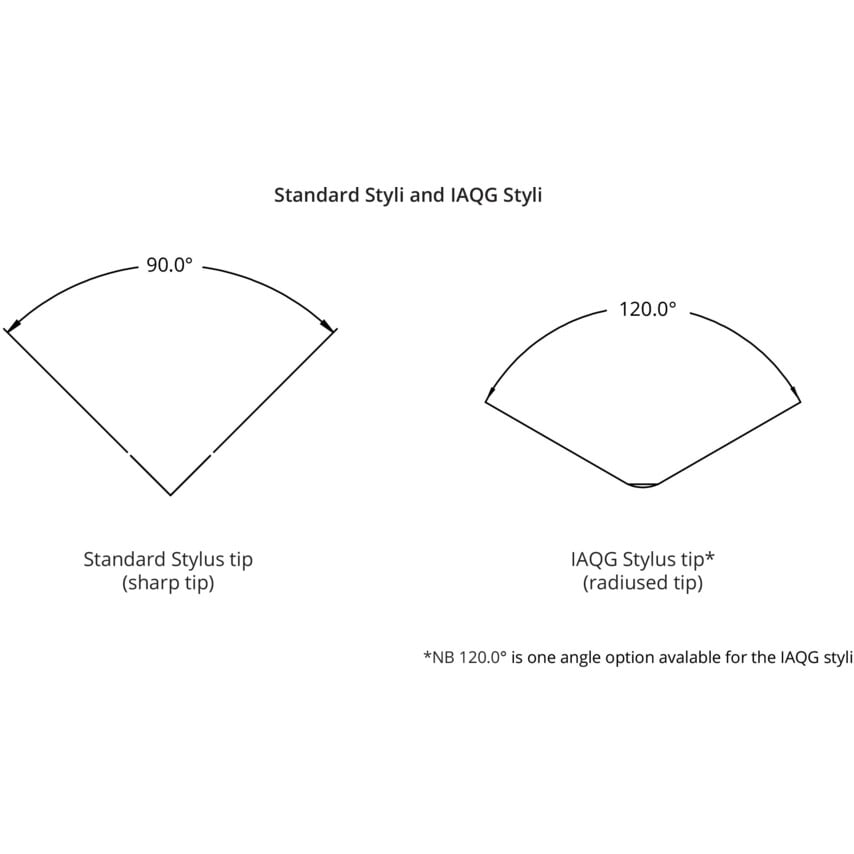 10000537 Stylus 1/8" x 100mm120 Degree