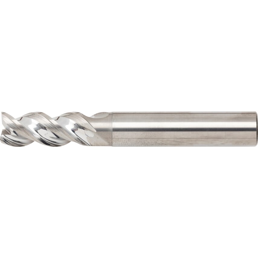 10.0MM 3 Flute 45 Degree Uncoated Aluminium Carbide End Mill