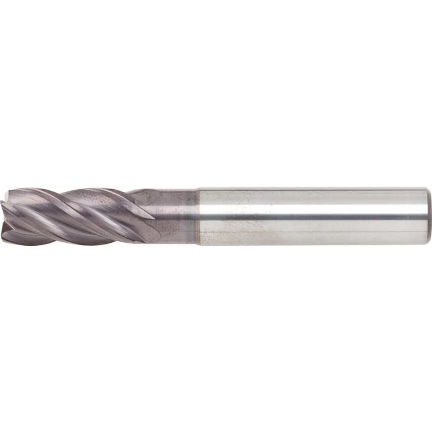 10.0MM 4 Flute 0.50 Rad Vari Helix TiAlN Coated Carbide End Mill