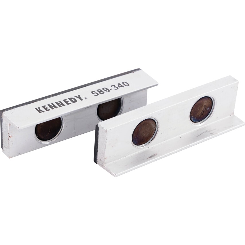 100mm (4") Rubber Faced Magnetic Vice Jaws