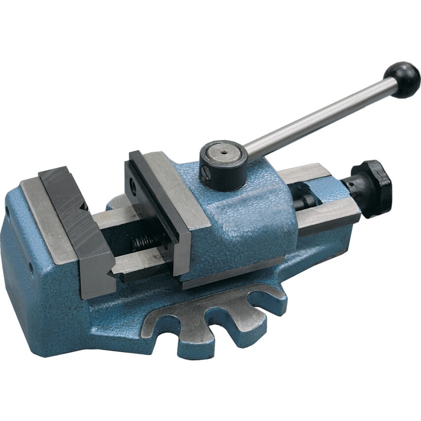 100mm Quick Grip Drill Press Vice Fixed Jaw