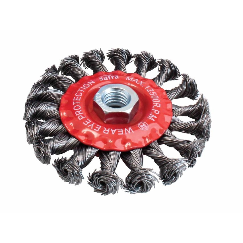 100mm Twisted Knot Power Wheel Brush (4")