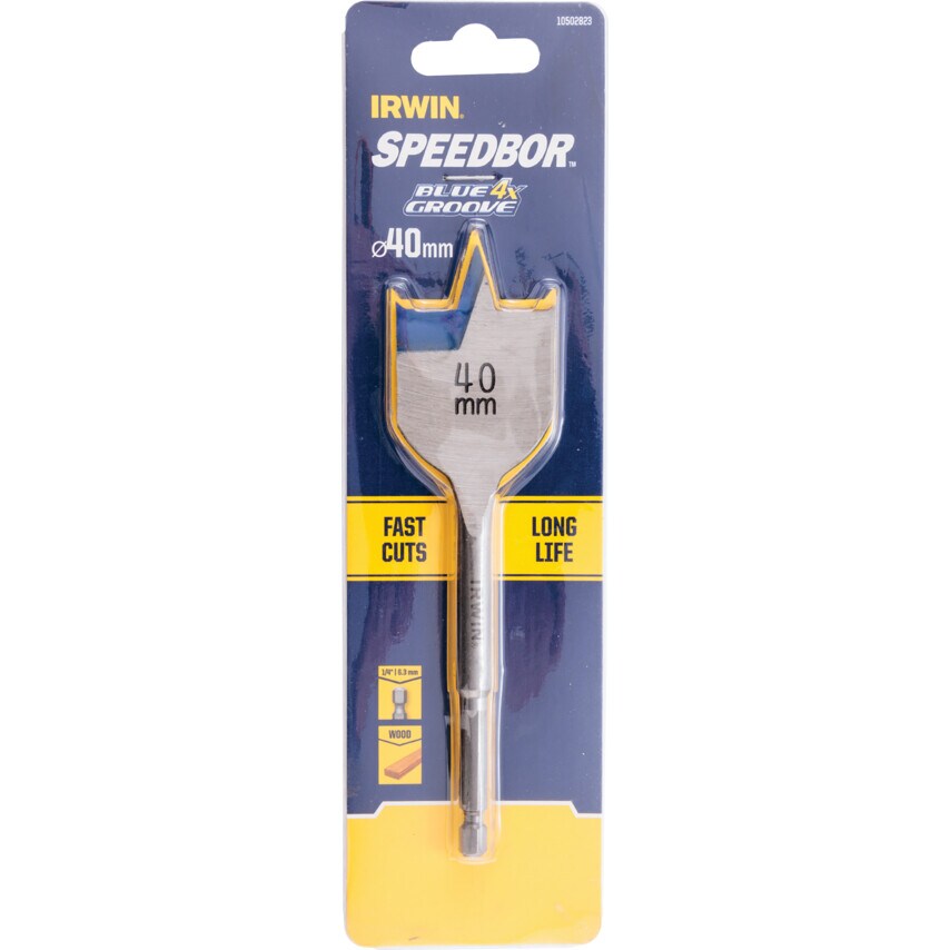10502823 4 x 40mm Blue Groove Flat Bit