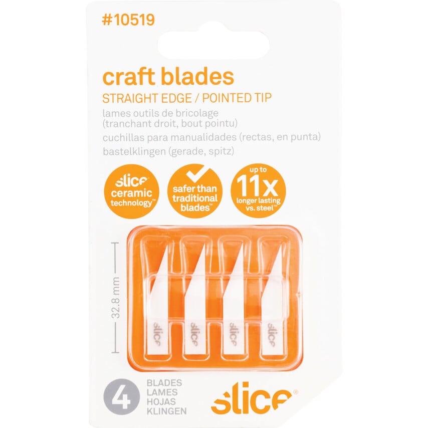 10519 Replacement Craft Blades Ceramic Super-pointed Tips, Pack of 4