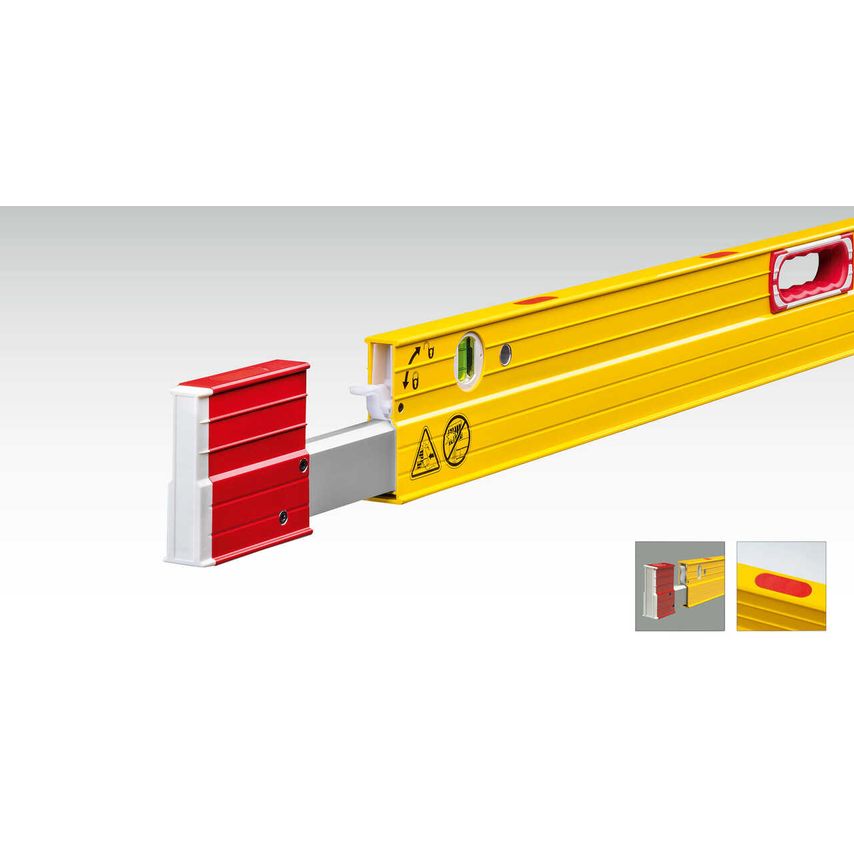 106TM Extending Magnetic Spirit Level 3 Vial 186-318cm STB106TM186
