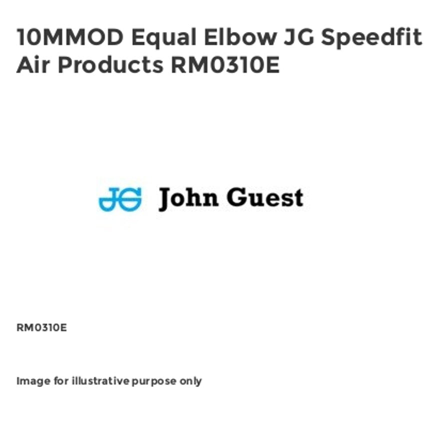 10MMOD Equal Elbow JG Speedfit Air Products RM0310E