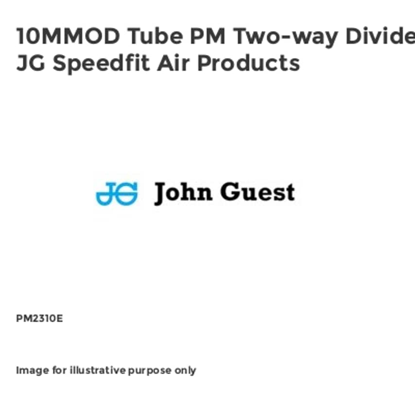 10MMOD Tube PM Two-way Divider JG Speedfit Air Products PM2310E