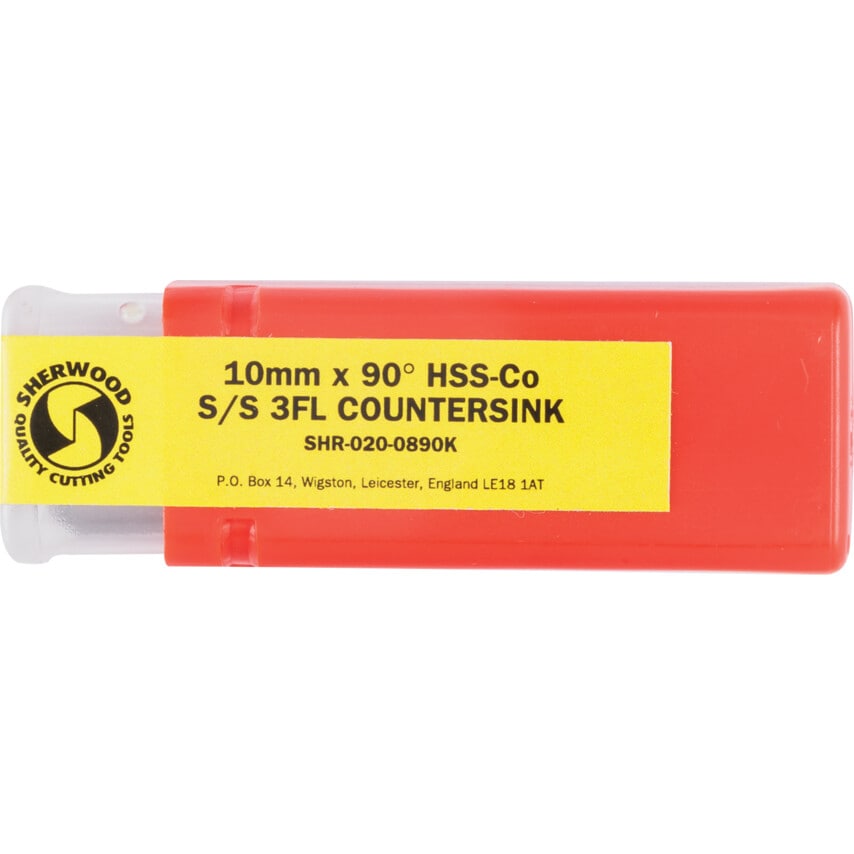 10MM 90DEG HSS-Cobalt 3FLS/S Countersink