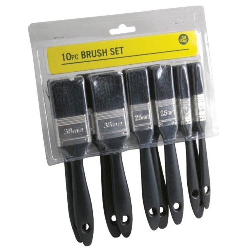10Pc Job Done Brush Set Clam Packed