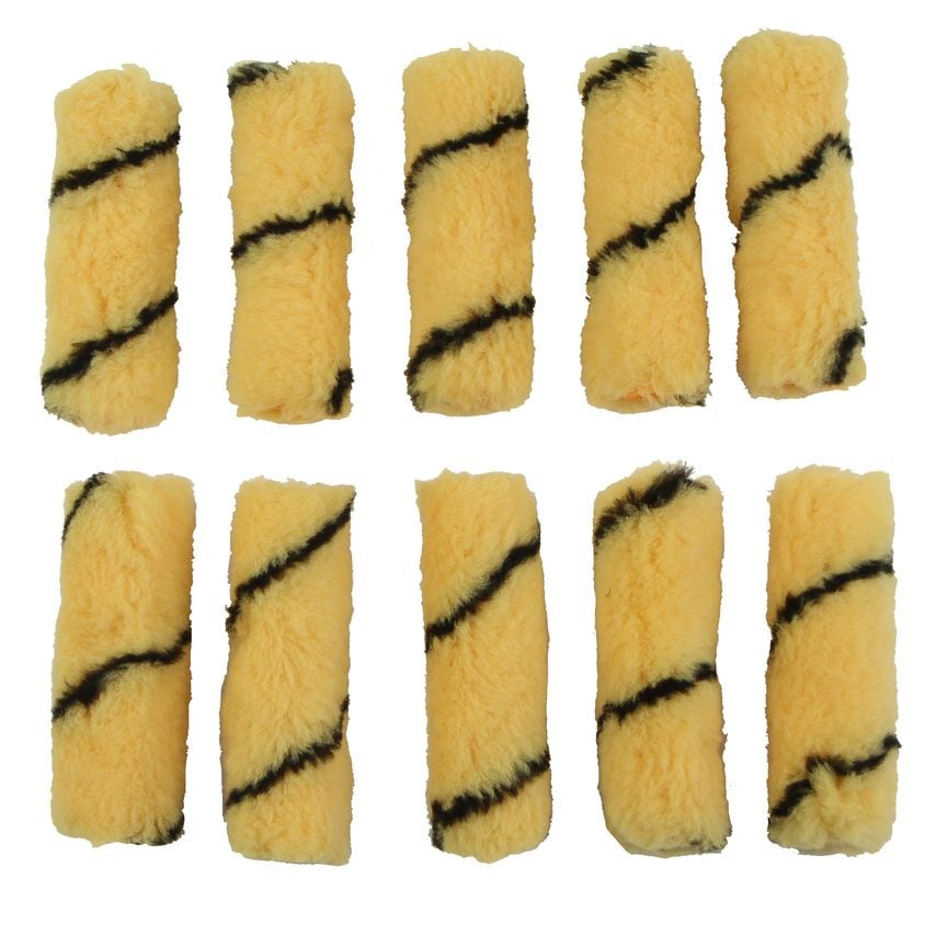 10-Piece 100mm Tiger Stripe Roller Sleeves