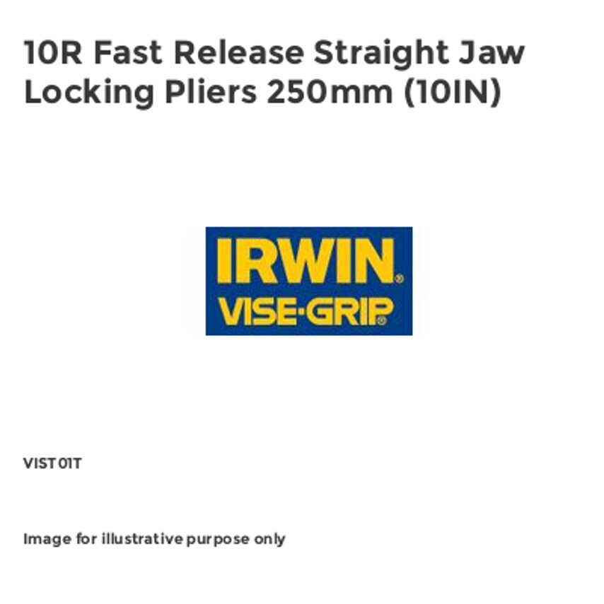 10R Fast Release Straight Jaw Locking Pliers 250mm (10IN) VIST01T