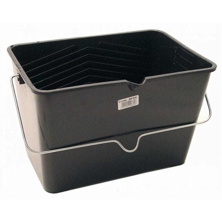 10 Litre Black Plastic Scuttle