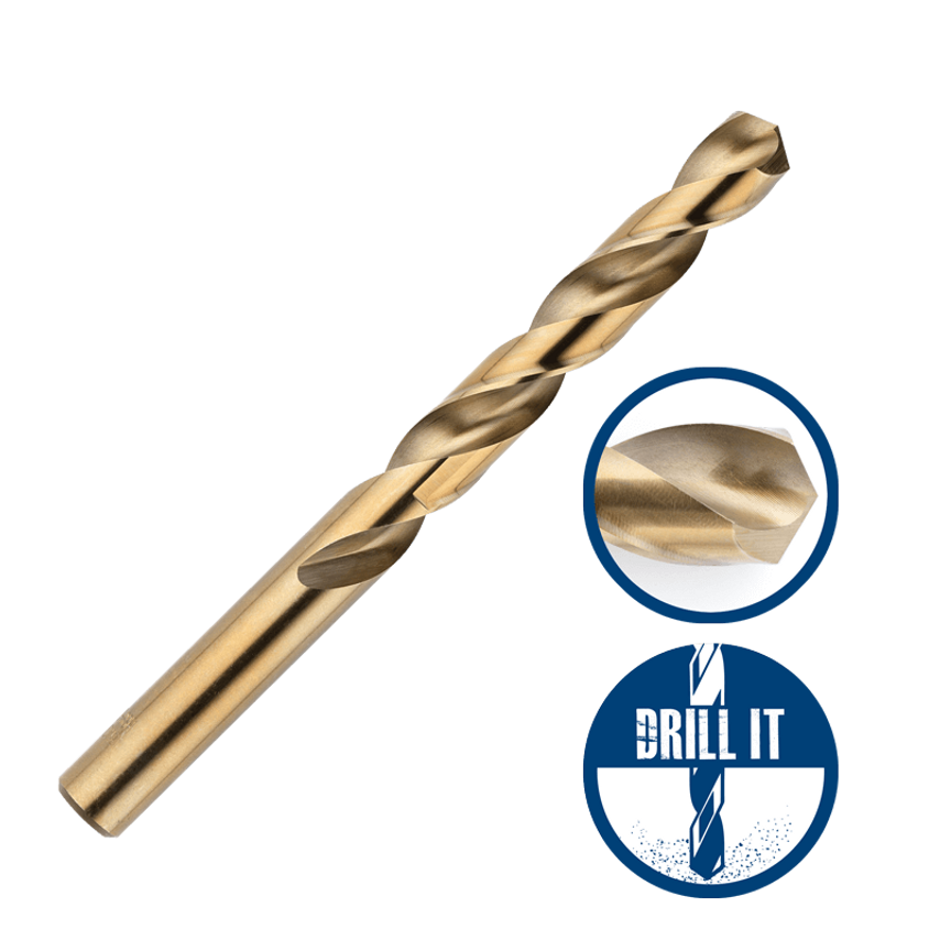 10 PC Tube - 2.0 HSS Drill Bits - Cobalt - Ctc 82075060