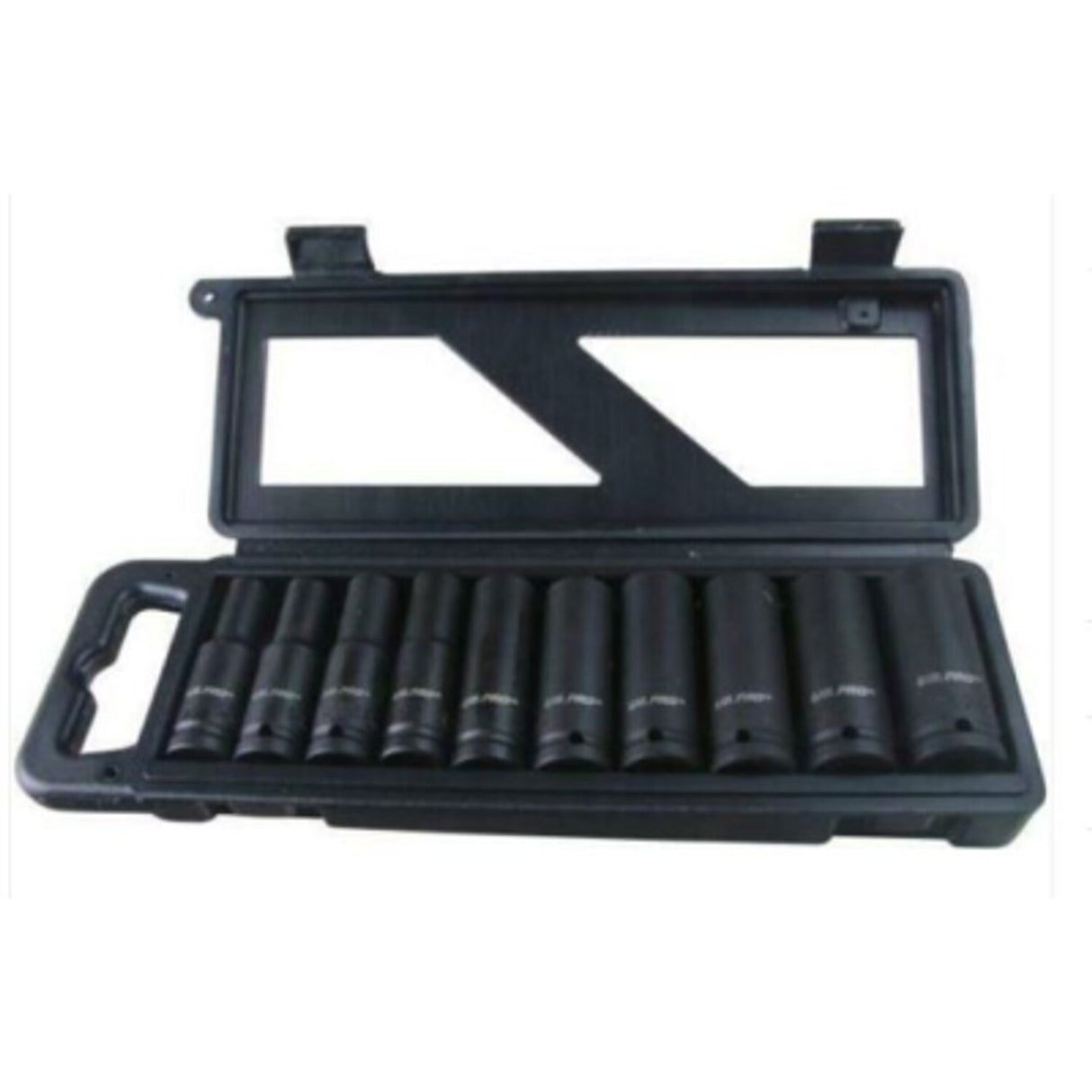 10 Piece 1/2in Drive 6pt Deep European DIN Impact Socket Set