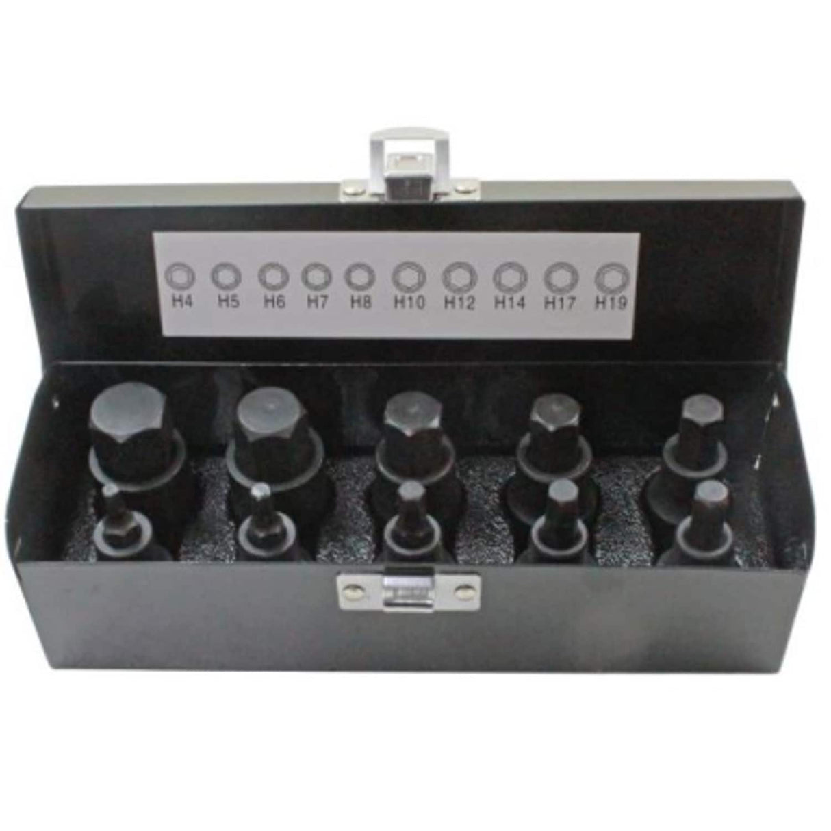 10 Piece 1/2in Drive Impact Hex Bit Sockets