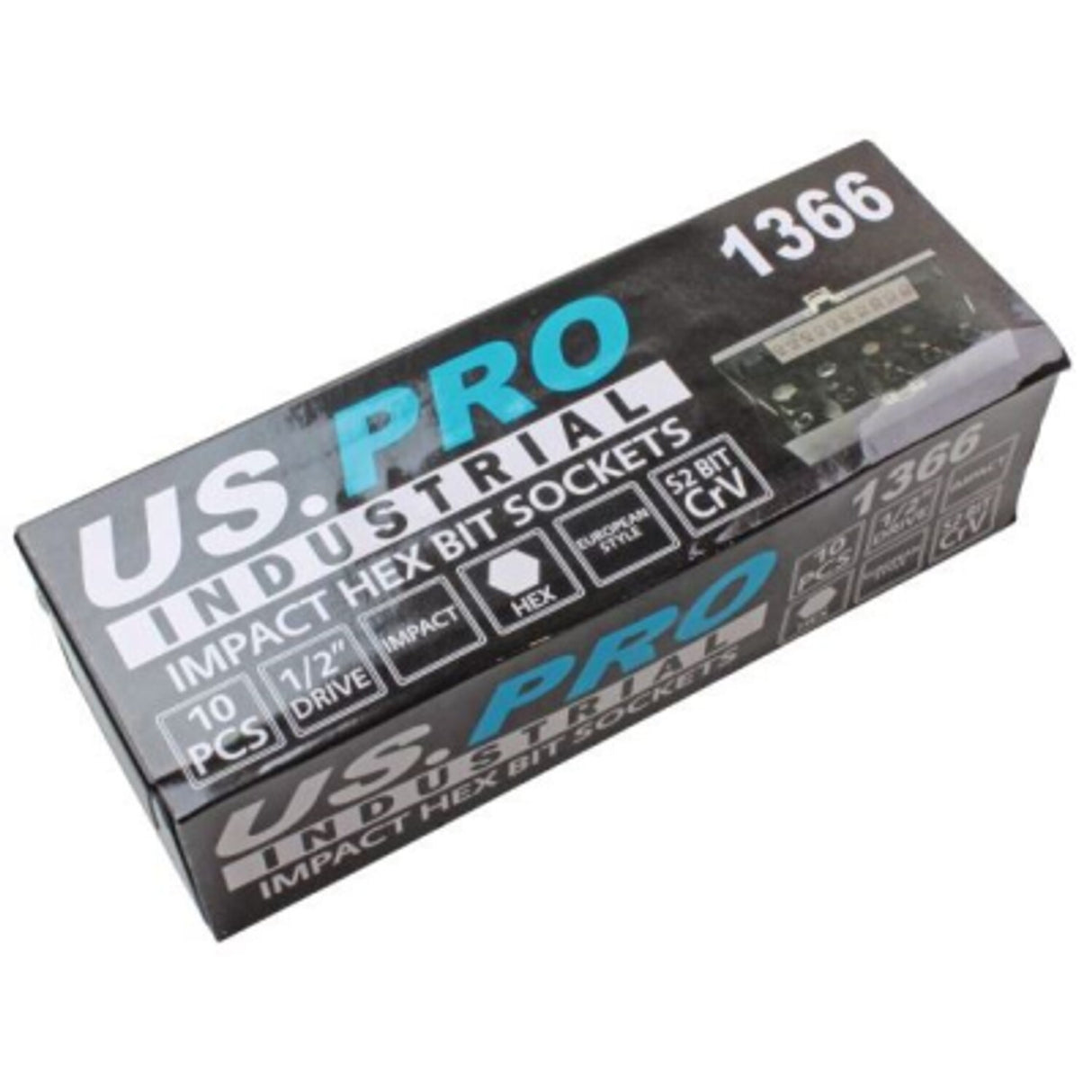 10 Piece 1/2in Drive Impact Hex Bit Sockets