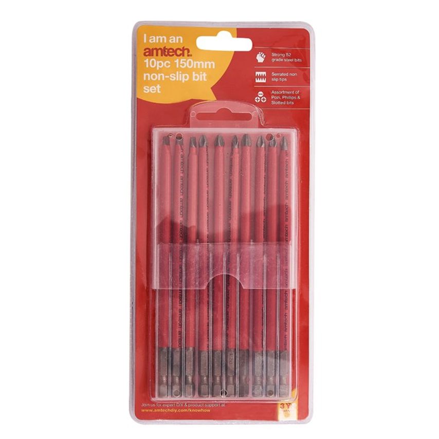 10 Piece 150mm Non-Slip Bit Set