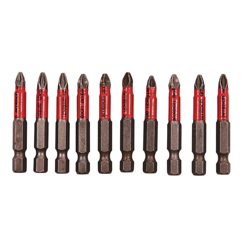 10 Piece 50mm Non-Slip Pozi Drive Bit Set