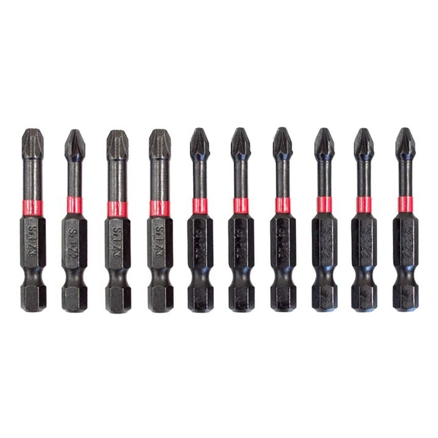10 Piece Impact Screwdriver Bit Set