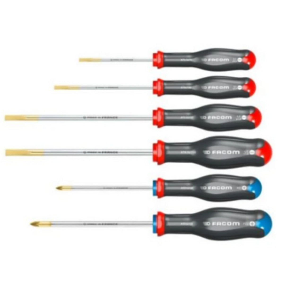 10 Piece Screwdriver Set Philips + Slotted