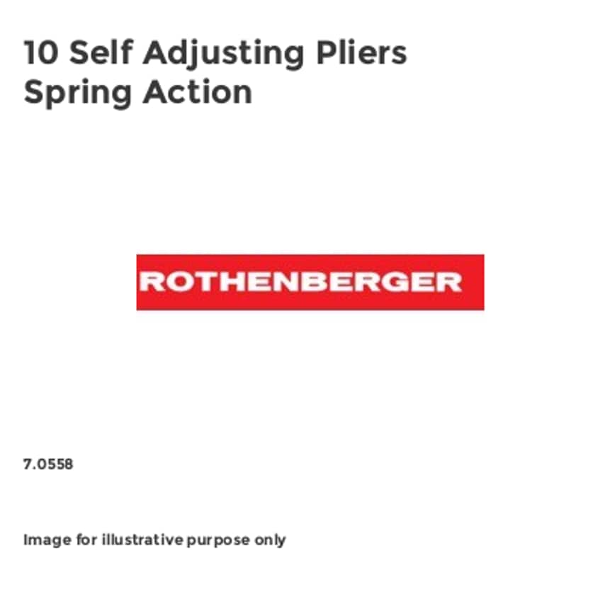 10 Self Adjusting Pliers Spring Action