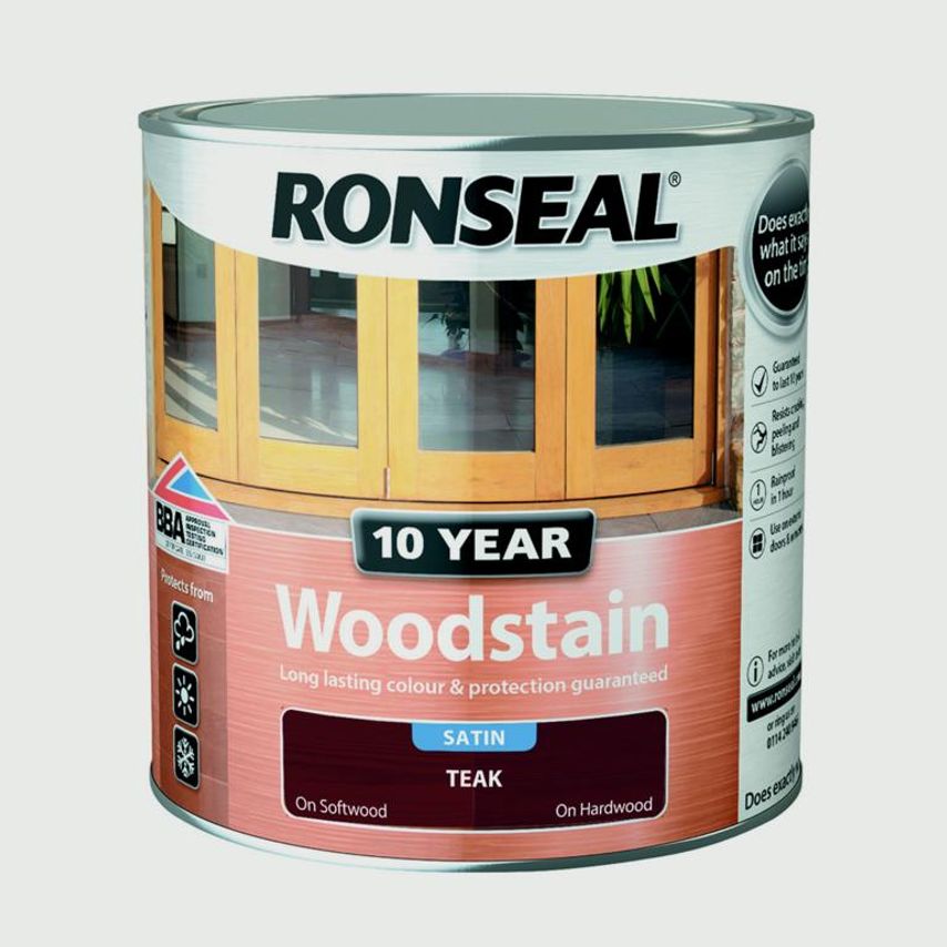10 Year Wood Stain Satin 2.5L Teak
