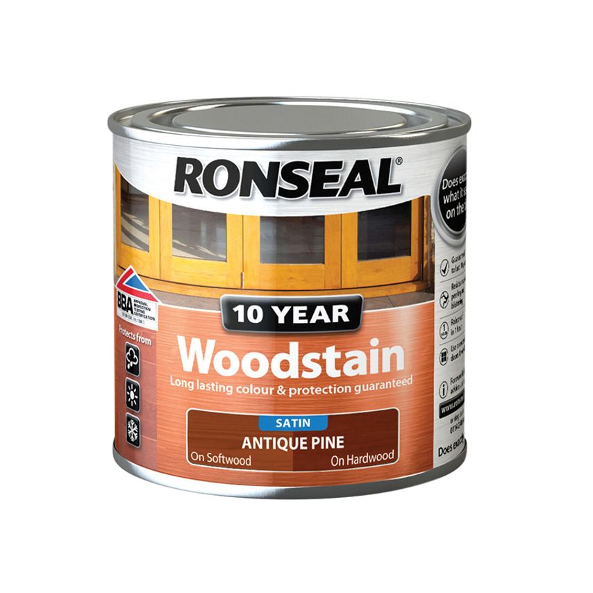 10 Year Woodstain Antique Pine 250ml RSL10WSAP250