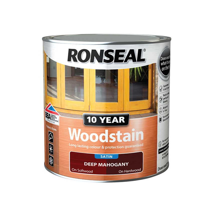 10 Year Woodstain Deep Mahogany 750ml RSL10WSDM750