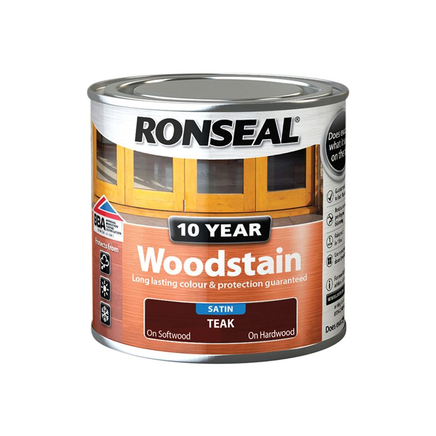 10 Year Woodstain Teak 250ml RSL10WST250