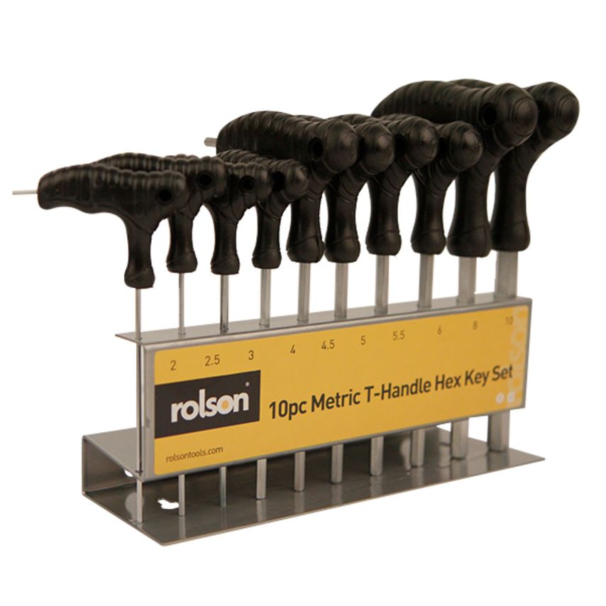 10pc T-Handle Hex Key Set